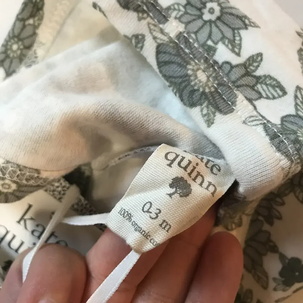 NWT Kate Quinn 100% Organic Cotton Bonnet 0-3M